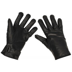 Bundeswehr gants en cuir, noir