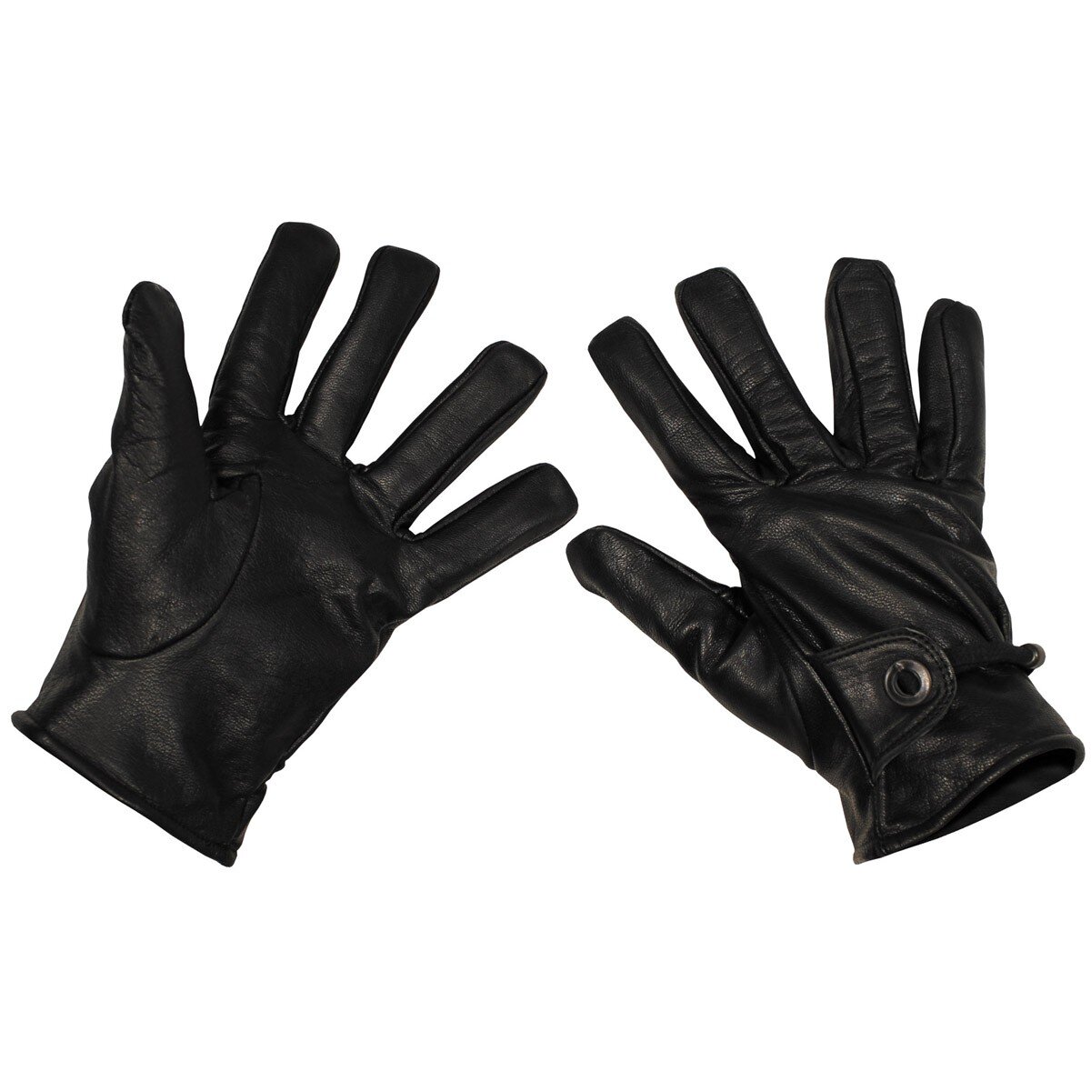 Western-Fingerhandschuhe,  Leder, schwarz