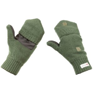 Knitted Gloves/ Mittens, OD green, 3M┘ Thinsulate┘