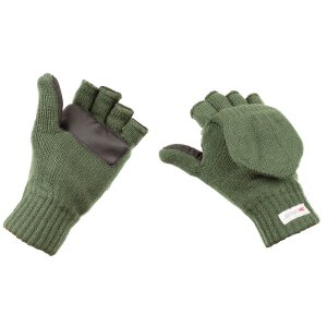 Knitted Gloves/ Mittens, OD green, 3M┘ Thinsulate┘