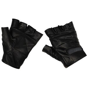 Leather Gloves, fingerless, &quot;Deluxe&quot;,...