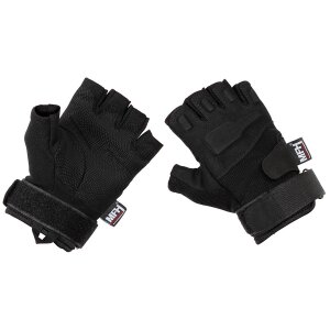 Tactical Gloves, &quot;Pro&quot;, fingerless, black