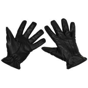 gants en cuir, "Safety", noir, anti-coupure