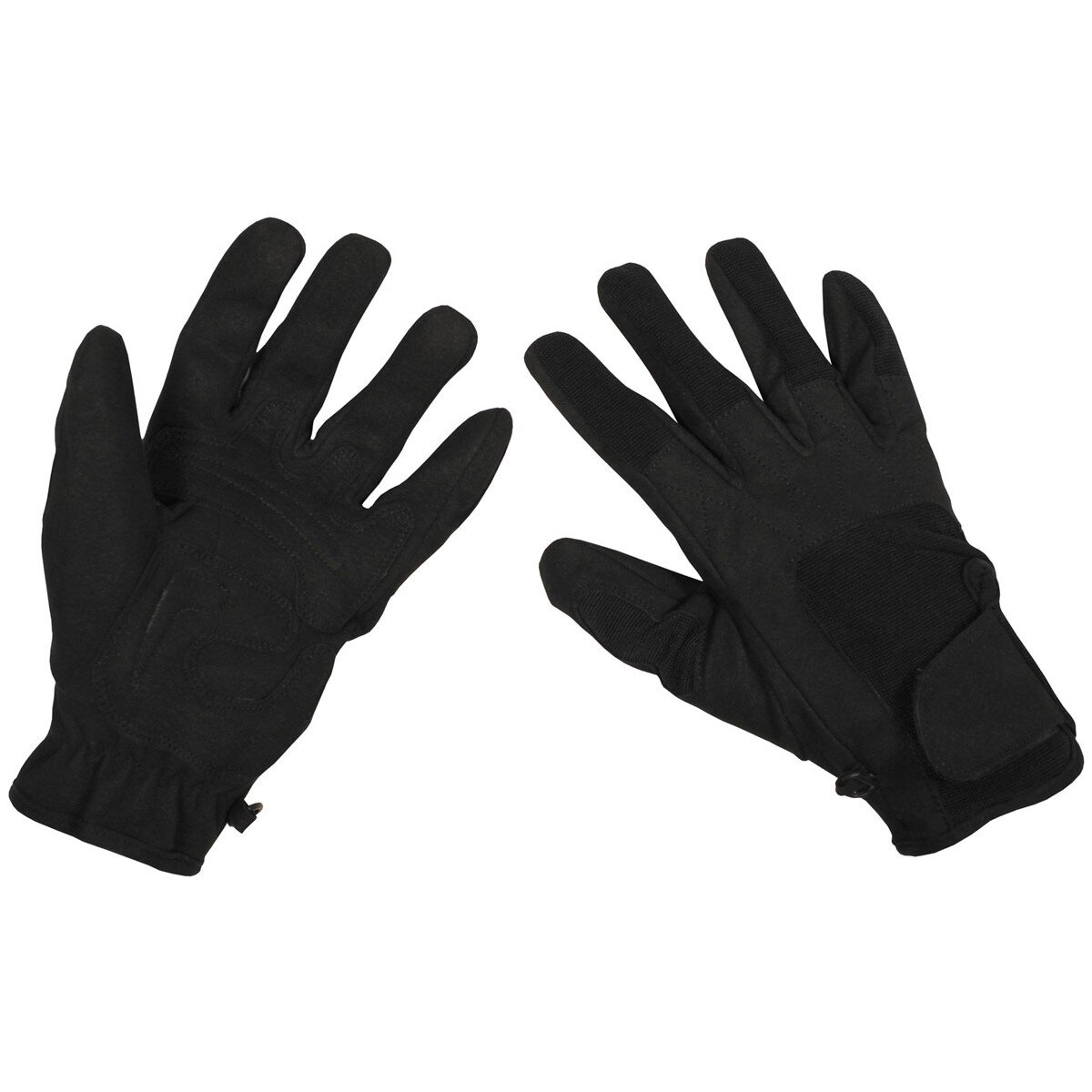 Fingerhandschuhe, Worker light, schwarz