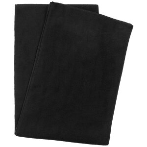 Fleece Scarf, black,  ca. 160 x 25 cm