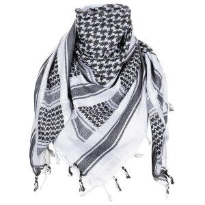 Scarf, "Shemagh",  black-white