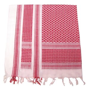 Scarf, "Shemagh",  red-white