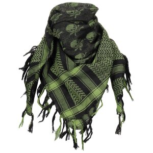 Scarf, &quot;Shemagh&quot;,  OD green-black, with...