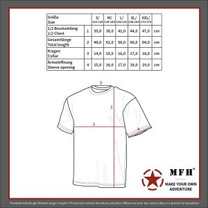 Kinder T-Shirt, "Basic", M 95 CZ tarn, 140-145...