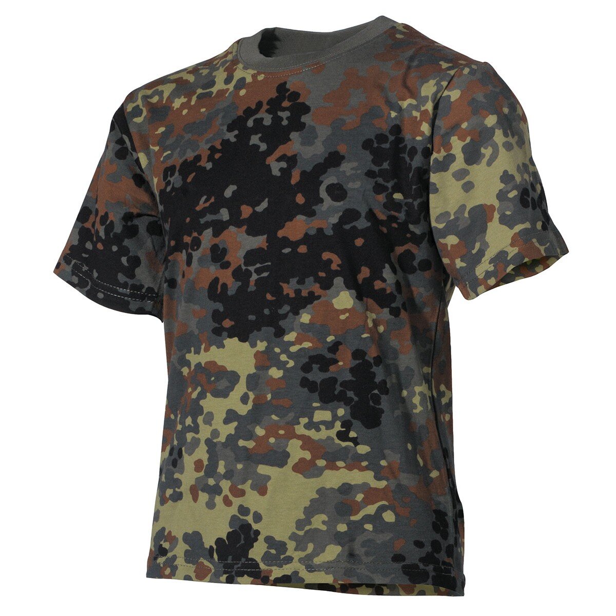 Kinder T-Shirt, flecktarn, halbarm, 170 g/m²