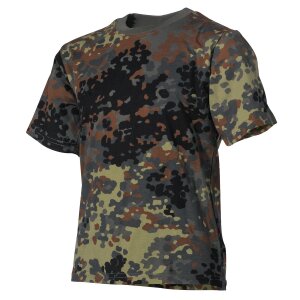Kids T-Shirt, BW camo, short-sleeved, 170 g/m&sup2;