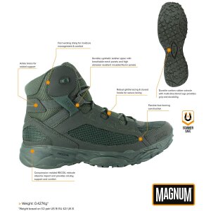 Combat Boots, "MAGNUM",  Assault Tactical 5.0, OD green