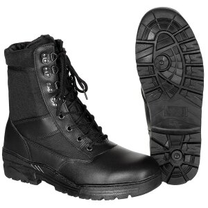 Boots, "Security", black, 8-hole, rubber sole