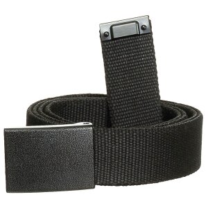 BW Belt, black, ca. 3 cm, with buckle