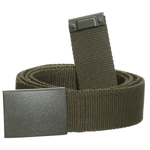 BW Belt, OD green, ca. 3 cm, with buckle