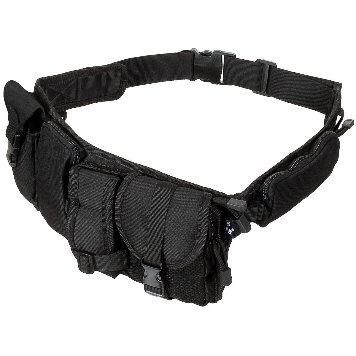 Waist Belt, 6 pockets, ca. 5,5 cm, black