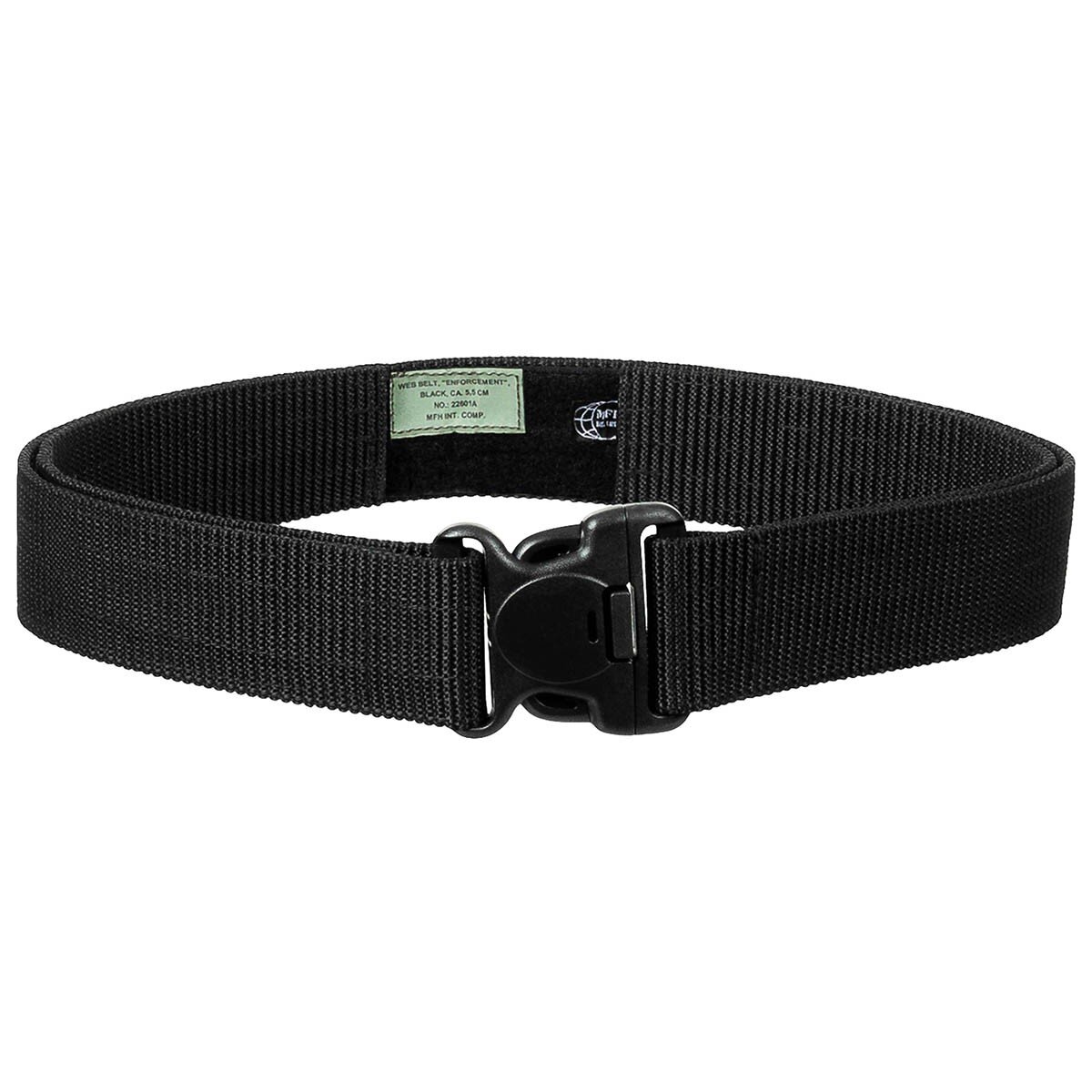 Web Belt, "Enforcement", black, ca. 5,5 cm