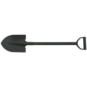 Shovel, "Type I", OD green, D-handle, steel