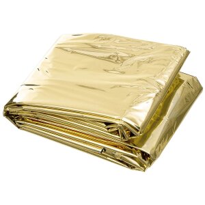 Emergency Blanket, silver and gold coated