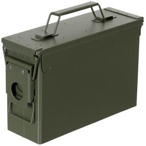 US Ammo Box, cal. 30, M19A1, Metal, OD green