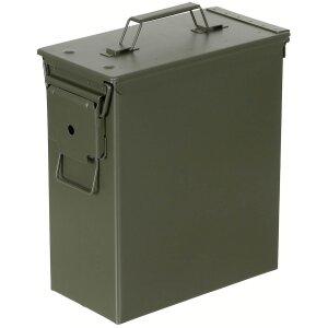 US Ammo Box, cal. 50, large, PA 60, Metal, OD green