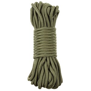 Rope, OD green, 7 mm, 15 meters