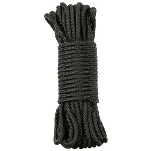 Rope, black, 9 mm, 15 meters