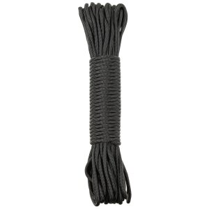 Parachute Cord, black, 100 FT, Nylon
