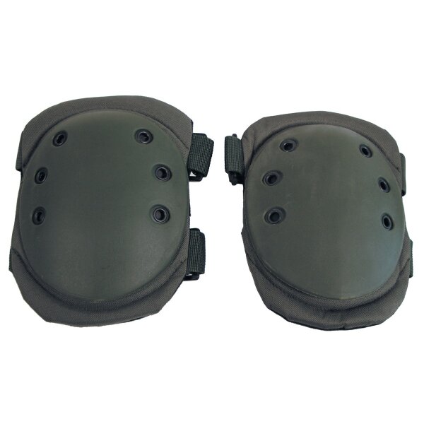 Knee Pads, OD green, plastic protectors