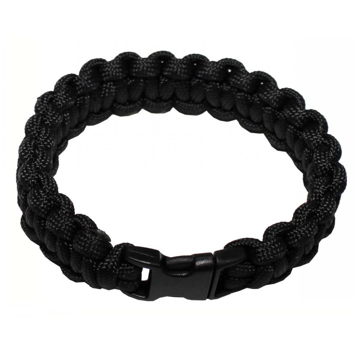 Bracciale, "Parachute Cord", nero, larghezza...