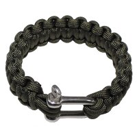 Bracelet, "Parachute Cord", OD green, width ca. 2,3 cm