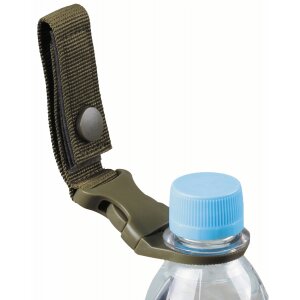 Bottle Holder, OD green, for belt and "MOLLE"-System