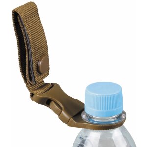 Bottle Holder, coyote tan, for belt and "MOLLE"-System