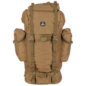 BW Combat Backpack, 65 l,  aluminium rod, coyote tan