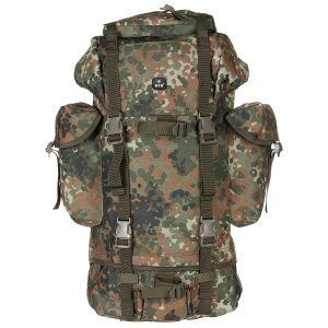 BW Combat Backpack, 65 l,  aluminium rod, BW camo