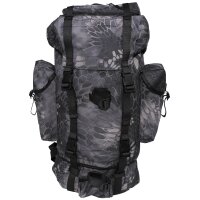 BW Combat Backpack, 65 l,  aluminium rod, snake black