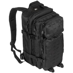 US Backpack, Assault I, &quot;Laser&quot;, black