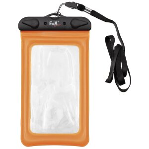Smartphone H&uuml;lle, wasserdicht, transparent, orange