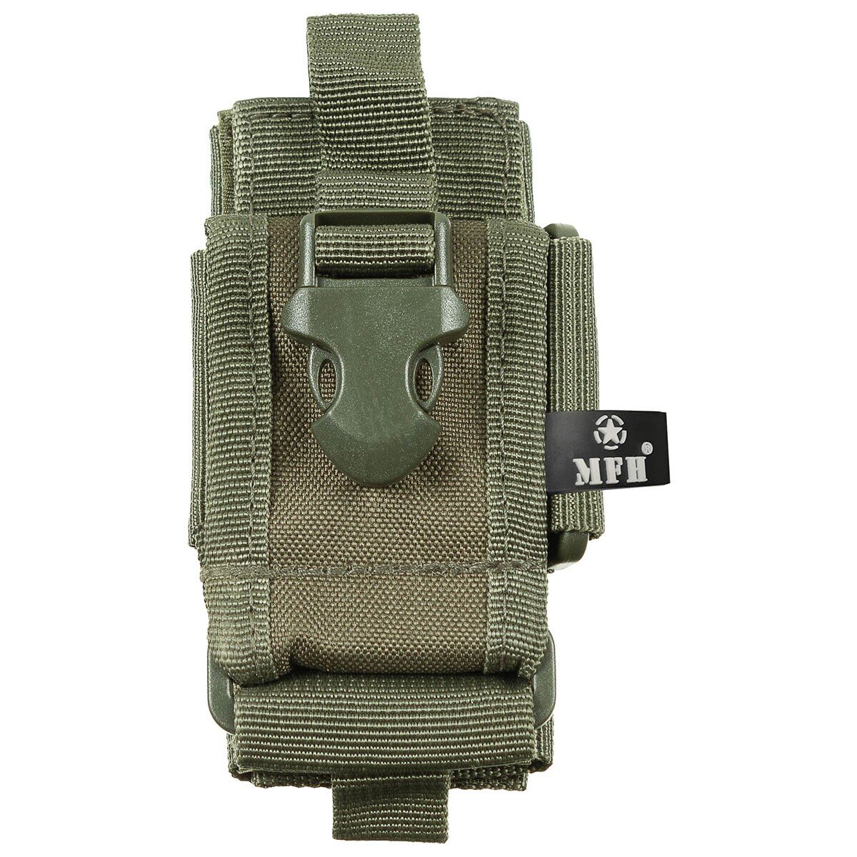 Handyhalter, "MOLLE", oliv, verstellbar