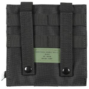 Ammo Pouch, double, "MOLLE", black