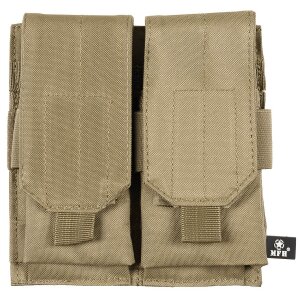 Ammo Pouch, double, &quot;MOLLE&quot;, coyote tan