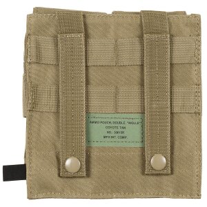 Ammo Pouch, double, "MOLLE", coyote tan