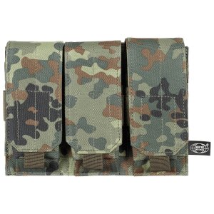 Ammo Pouch, triple, "MOLLE", BW camo