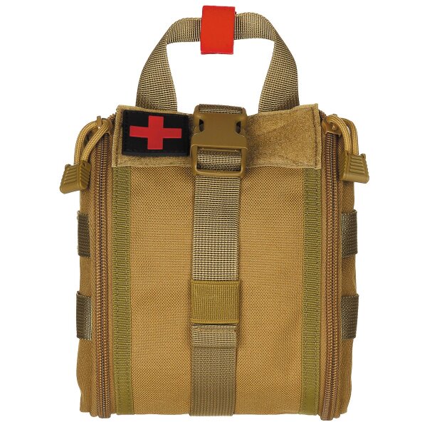 Pouch, First Aid, small,  "MOLLE", coyote tan