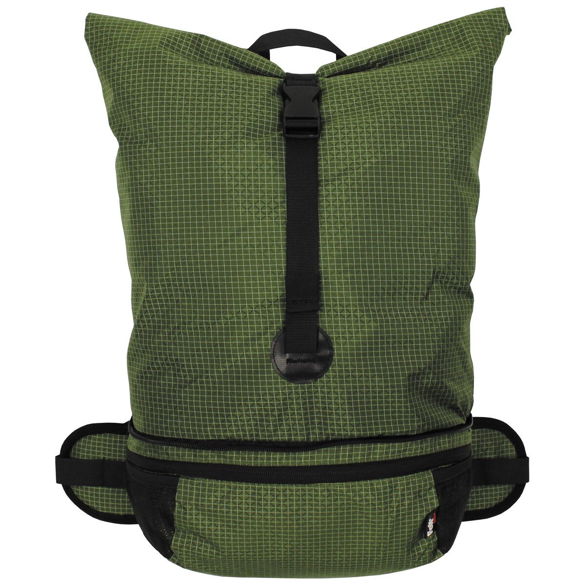 Zaino, pieghevole, 35 l, oliva, rip stop, nylon