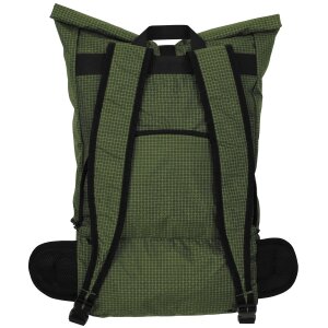 Backpack, foldable, 35 l, OD green, Rip Stop, Nylon