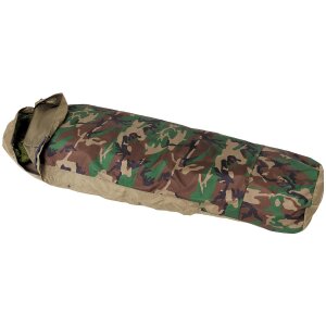 Sleeping Bag Cover, Modular, 3-Layer Laminate, woodland