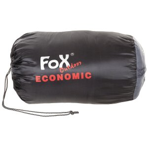Mummy Sleeping Bag, "Economic", black-grey