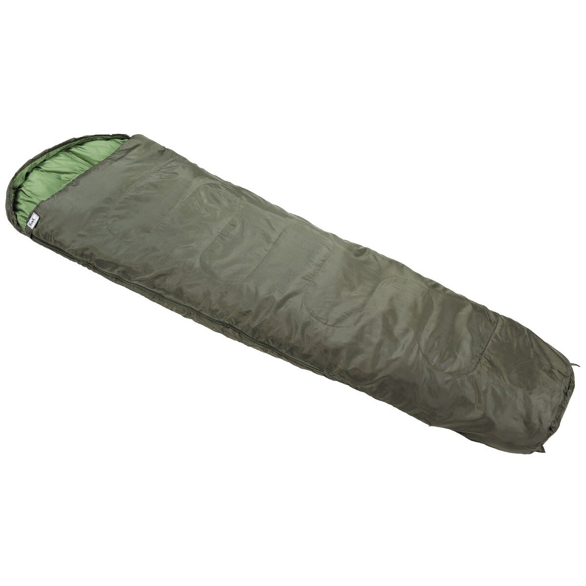 Outdoor Schlafsack Mumienschlafsack, oliv,  2-lagige...