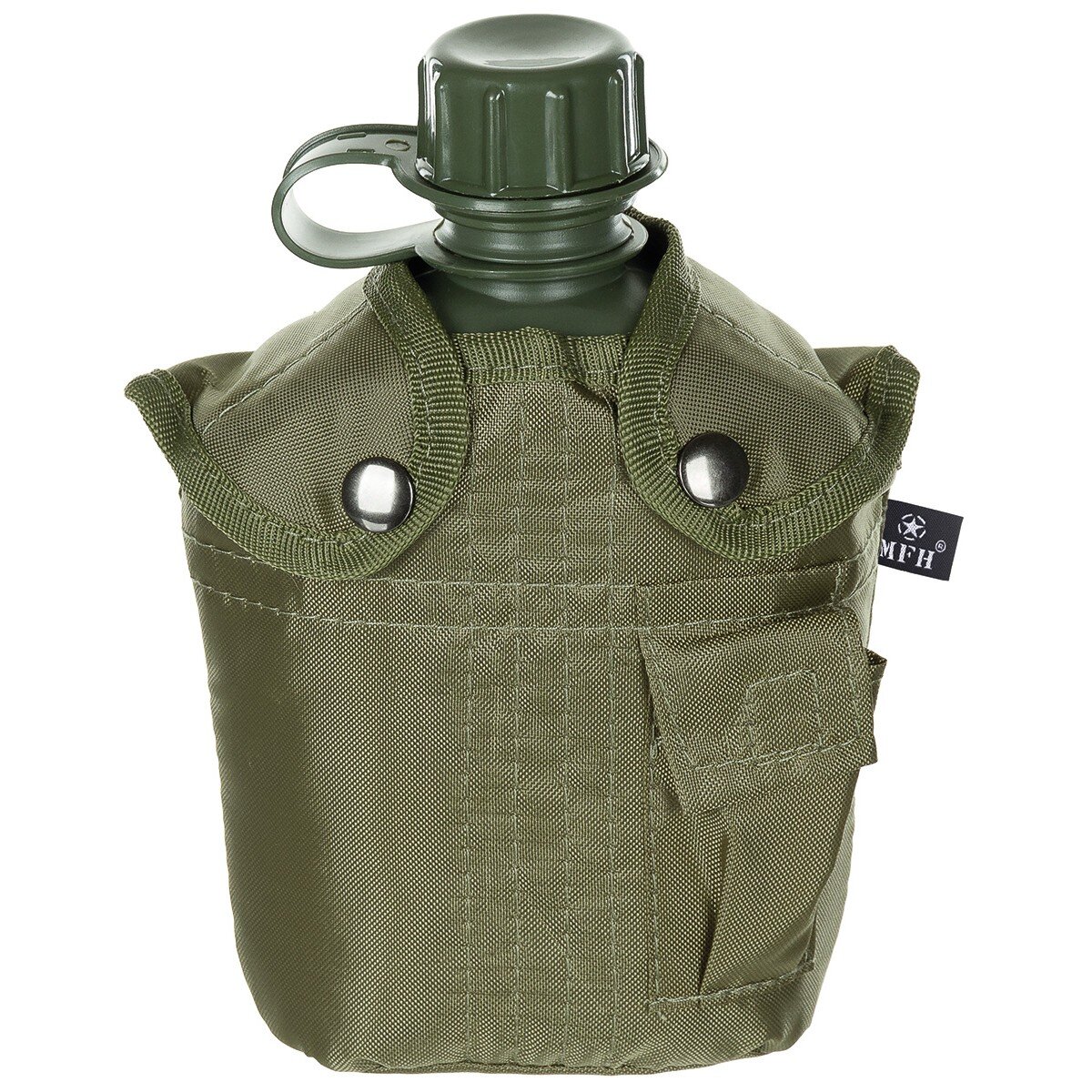 US Plastic Canteen, 1l,  cover, OD green, BPA free